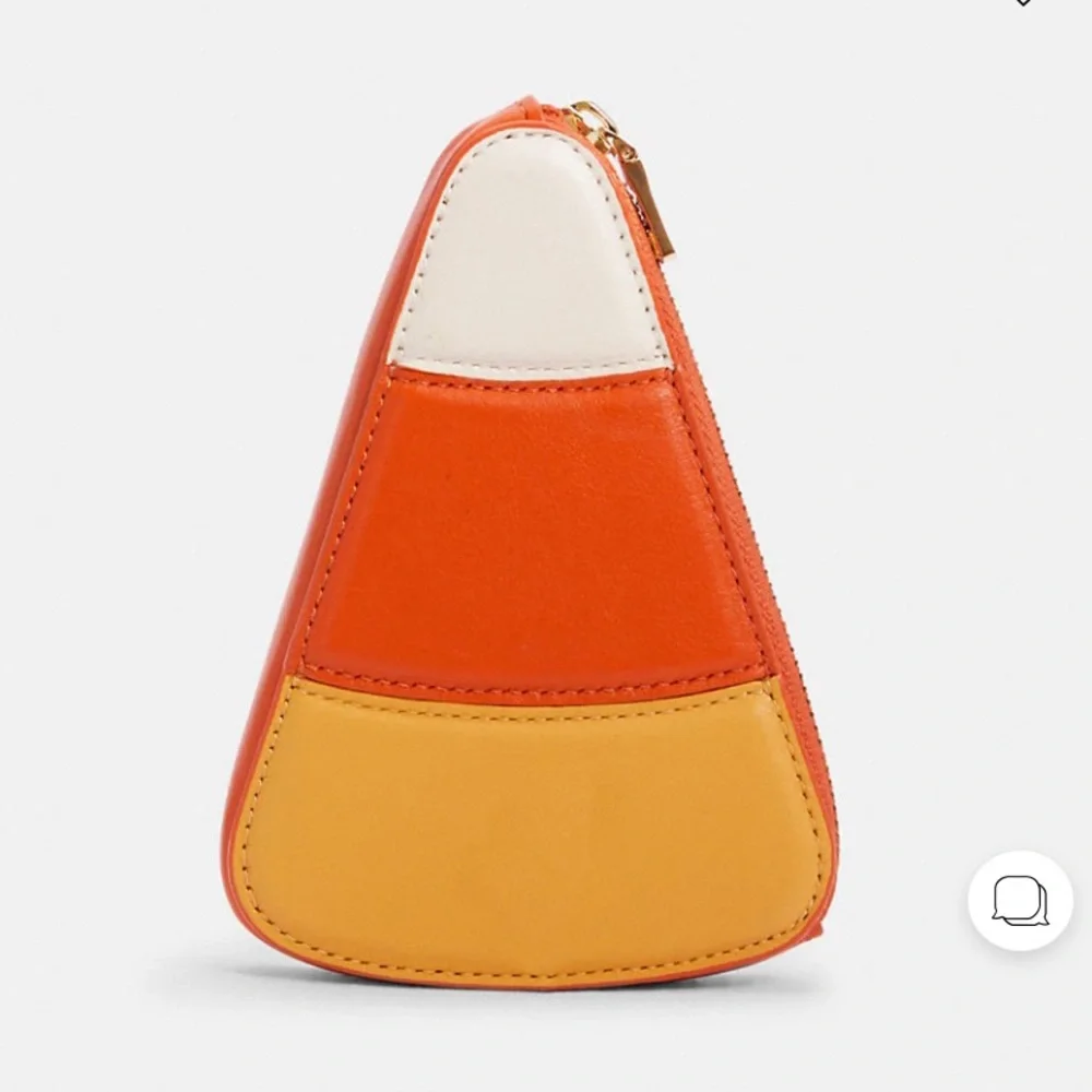 NWT Coach Candy Corn Coin Case
